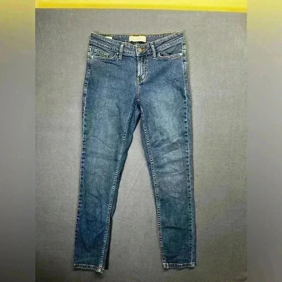 Calvin Klein Ankle Skinny Jeans Womens 2 Blue faded Denim Stretch Cute 0831 - Picture 1 of 9